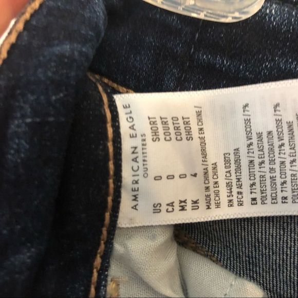 American Eagle Next Level Stretch Distressed Jeans Size 0 Short - Picture 4 of 5